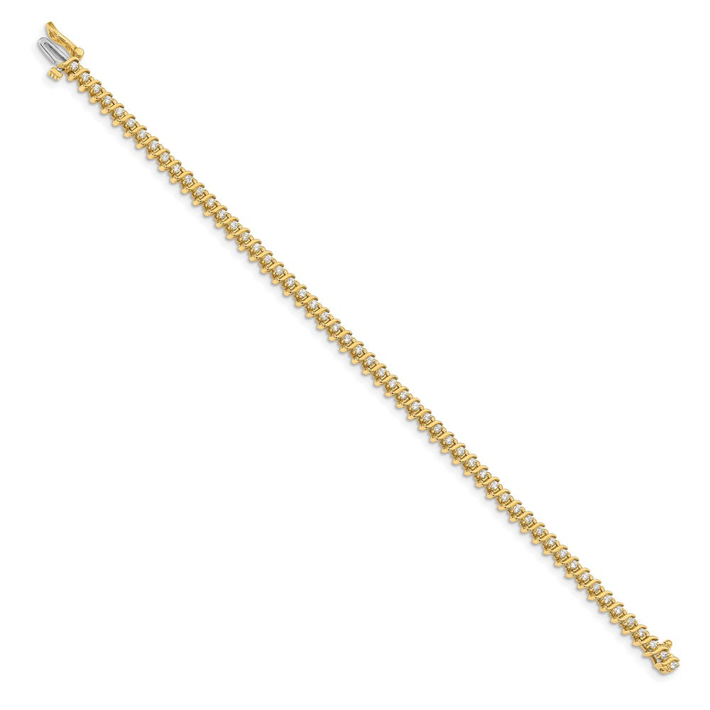 Gold Diamond S Link Bracelets