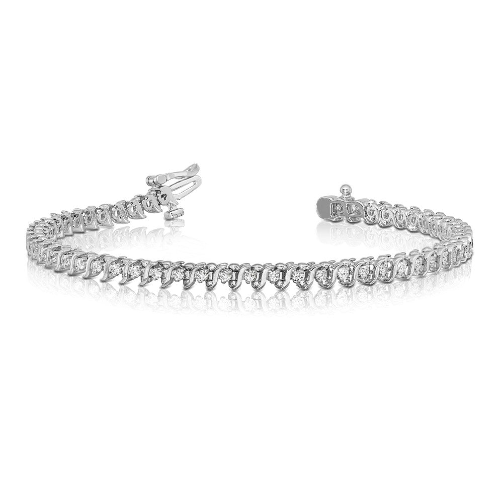 Gold Diamond S Link Bracelets