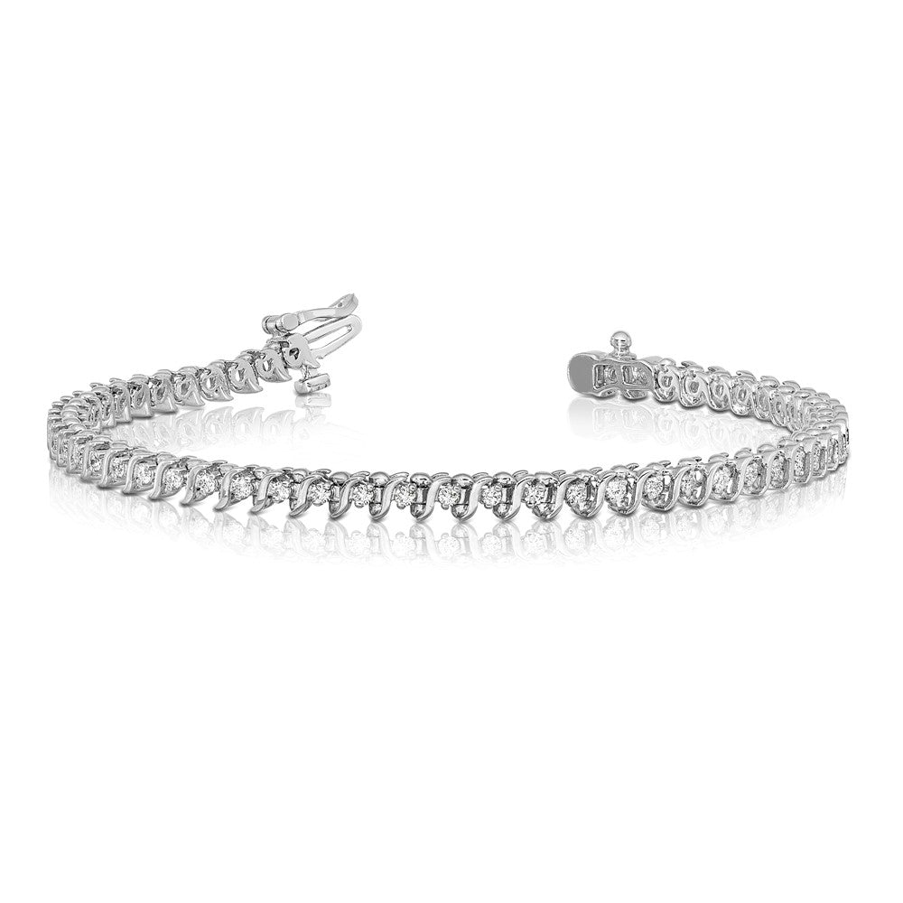 Gold Diamond S Link Bracelets