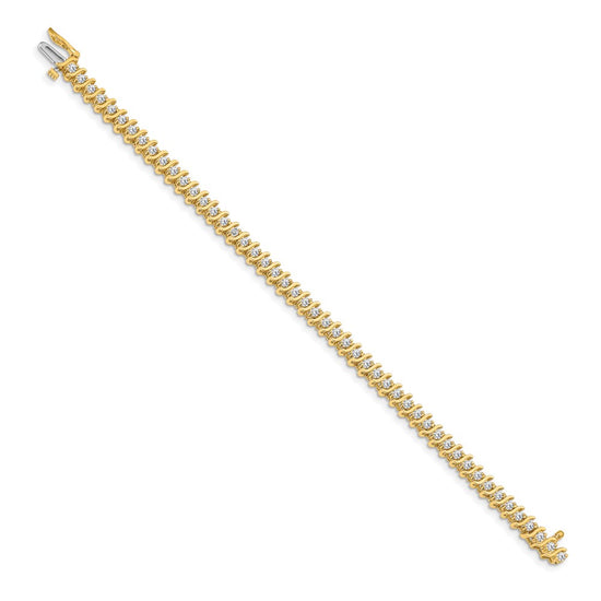 Gold Diamond S Link Bracelets