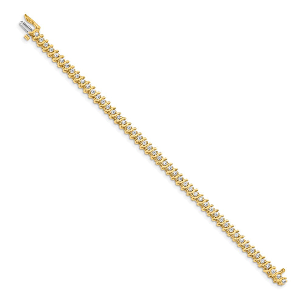 Gold Diamond S Link Bracelets