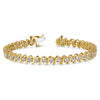 Gold Diamond S Link Bracelets