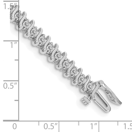 Gold Diamond S Link Bracelets