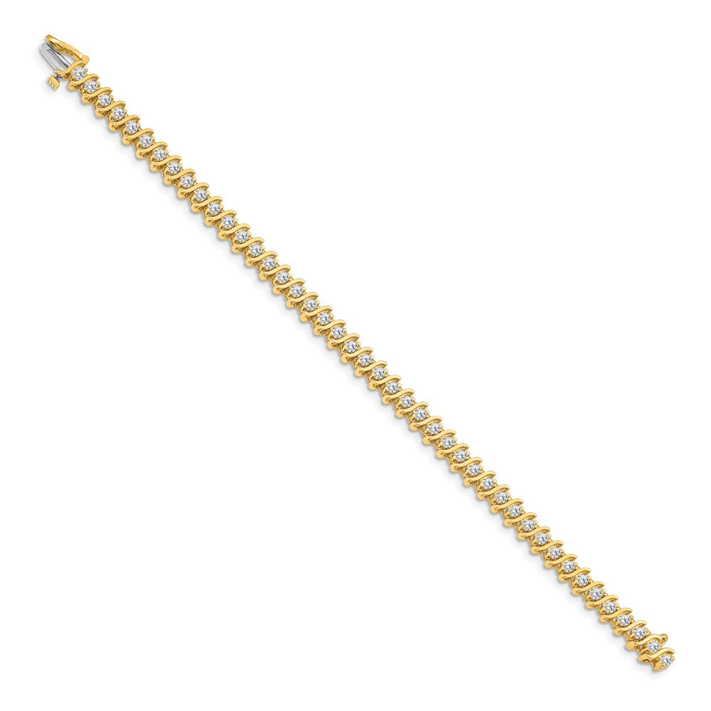 Gold Diamond S Link Bracelets