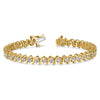 Gold Diamond S Link Bracelets