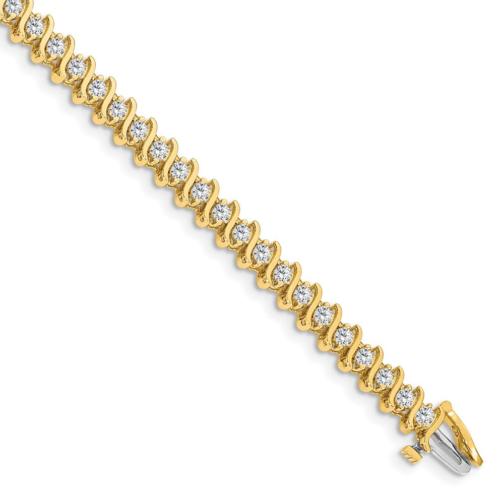 Gold Diamond S Link Bracelets
