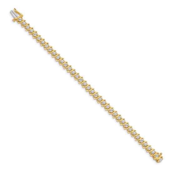 Gold Diamond S Link Bracelets