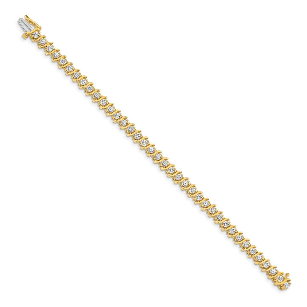 Gold Diamond S Link Bracelets