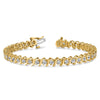 Gold Diamond S Link Bracelets