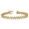 Gold Diamond S Link Bracelets