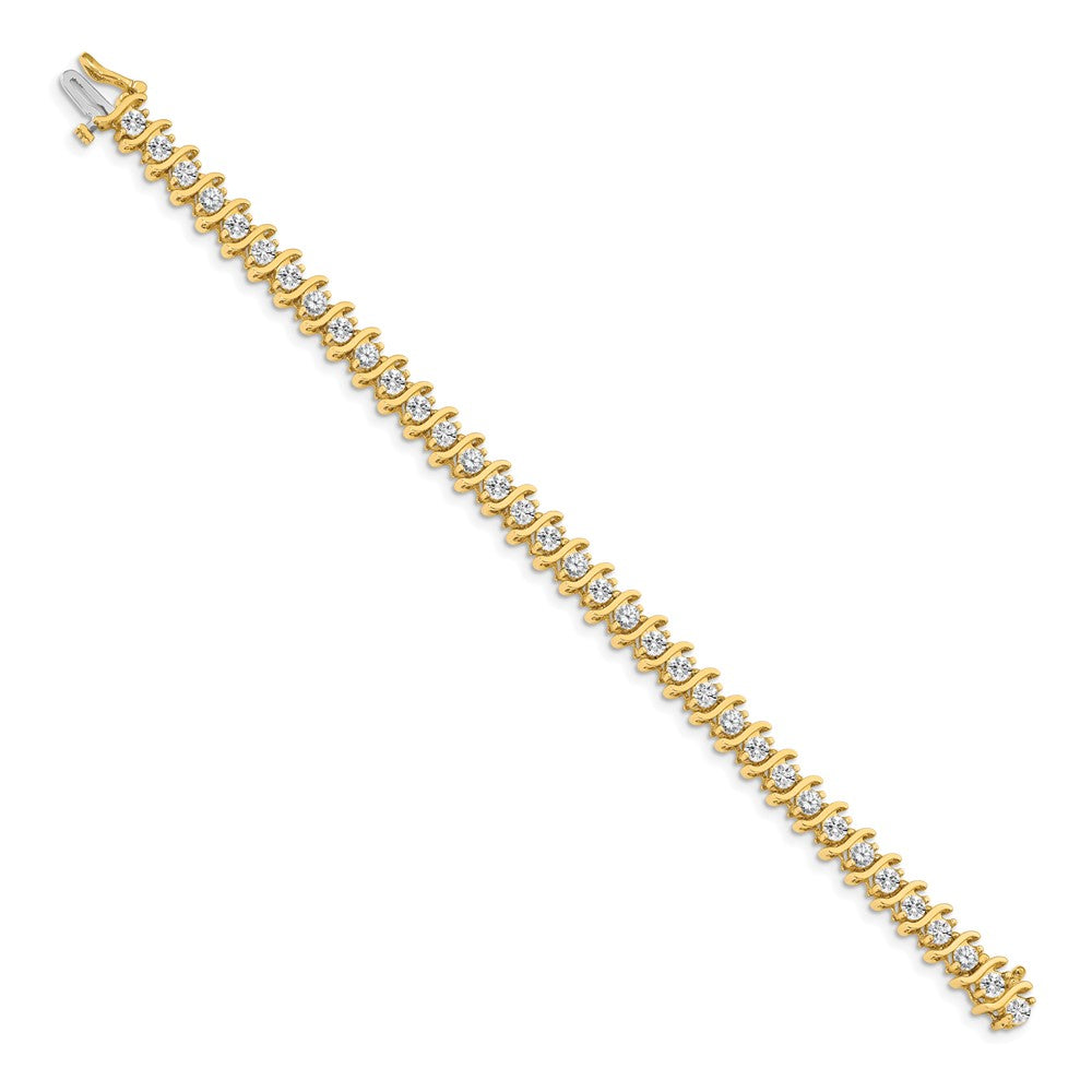 Gold Diamond S Link Bracelets
