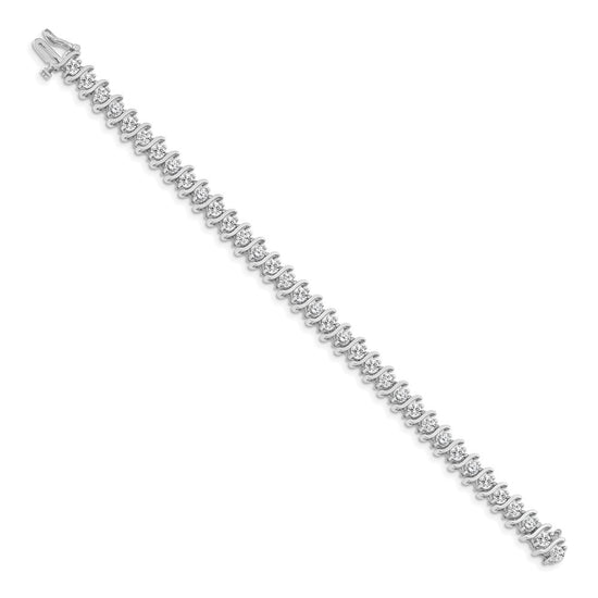 Gold Diamond S Link Bracelets
