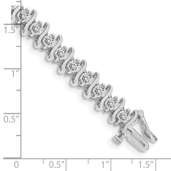 Gold Diamond S Link Bracelets