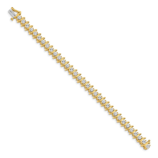 Gold Diamond S Link Bracelets