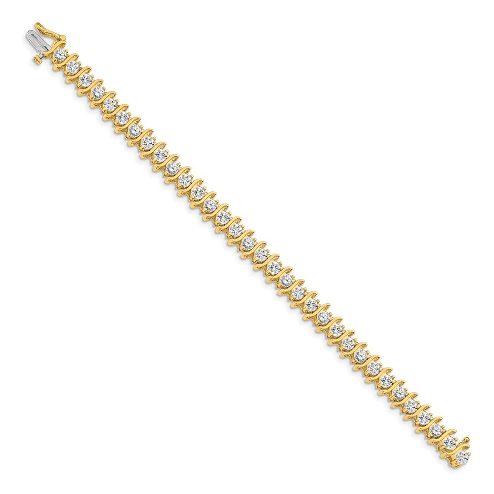 Gold Diamond S Link Bracelets