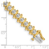 Gold Diamond S Link Bracelets