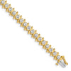 Gold Diamond S Link Bracelets