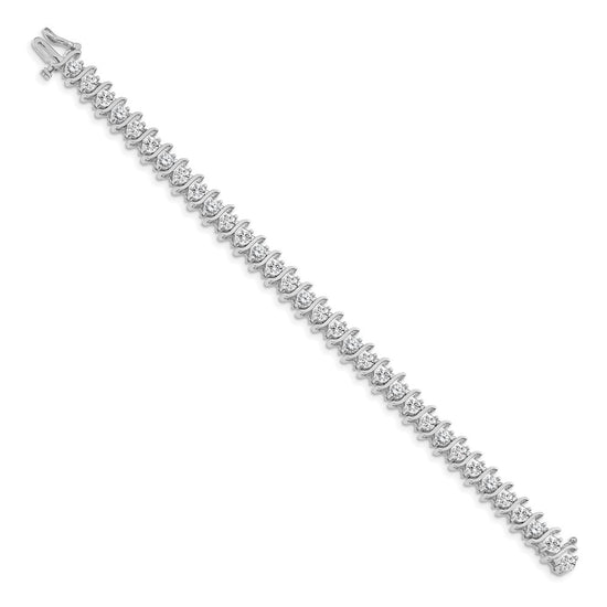 Gold Diamond S Link Bracelets