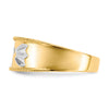 Gold Diamond and Oynx Mens Wedding Band