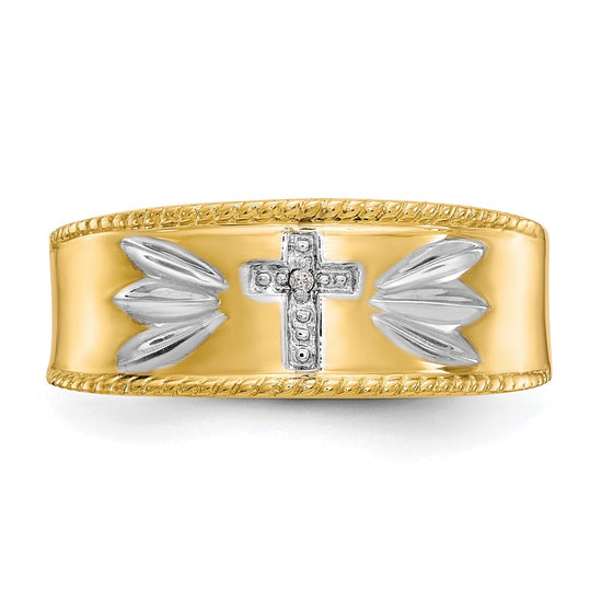 Gold Diamond and Oynx Mens Wedding Band