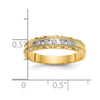 14k AA Quality 1/20 carat Diamond Trio Ladies Complete Wedding Band