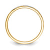 14k and Rhodium AA Quality 1/20 carat Diamond Trio Mens Complete Wedding Band