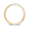 14k and Rhodium AA Quality 1/20 carat Diamond Trio Ladies Complete Wedding Band