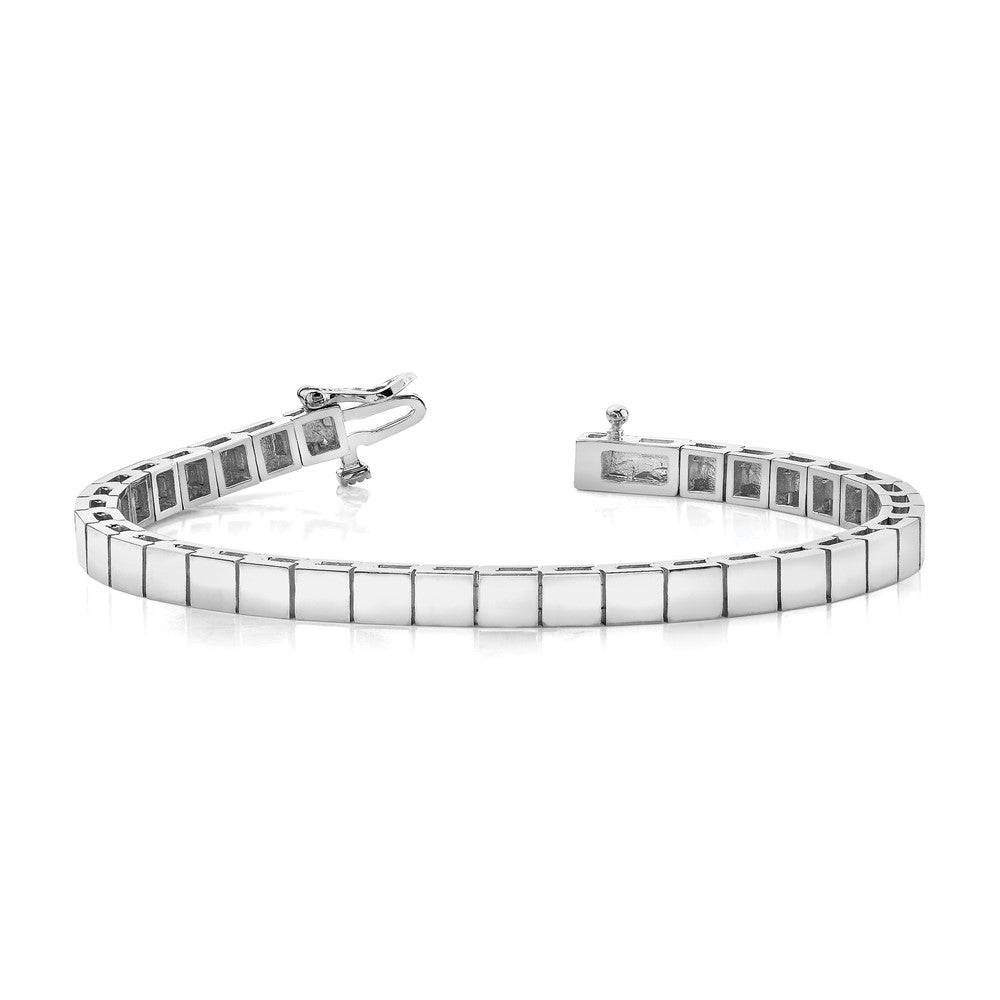 14k White Gold Holds 43 Stones up to 3mm Square Add-a-Diamond 7 inch Bracelet