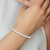 14k White Gold Holds 43 Stones up to 3mm Square Add-a-Diamond 7 inch Bracelet