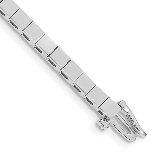 14k White Gold Holds 43 Stones up to 3mm Square Add-a-Diamond 7 inch Bracelet