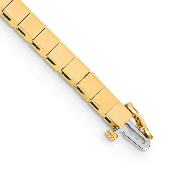 14k Holds 36 Stones up to 3.5mm Square Add-a-Diamond 7 inch Bracelet