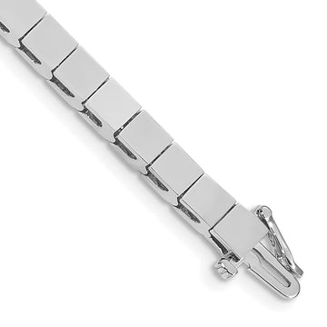 14k White Gold Holds 33 Stones up to 4mm Square Add-a-Diamond 7 inch Bracelet