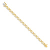 14k Holds 25 Stones up to 2.75mm Heart-Shaped Add-a-Diamond 7 inch Bracelet