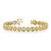 14k Holds 24 Stones up to 2.75mm Circle Add-a-Diamond 7 inch Tennis Bracelet