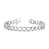 14k White Gold Holds 24 Stones up to 2.75mm Circle Add-a-Diamond 7 inch Tennis Bracelet