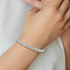 14k White Gold Holds 24 Stones up to 2.75mm Circle Add-a-Diamond 7 inch Tennis Bracelet