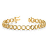 14k Holds 22 Stones up to 3.25mm Circle Add-a-Diamond 7 inch Tennis Bracelet