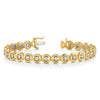 14k Holds 22 Stones up to 3.25mm Circle Add-a-Diamond 7 inch Tennis Bracelet