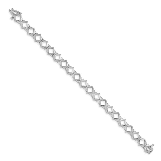 14k White Gold Holds 21 Stones up to 2.75mm Add-a-Diamond 7 inch Tennis Bracelet