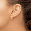 Gold Non-pierced Tube Hoop Earrings