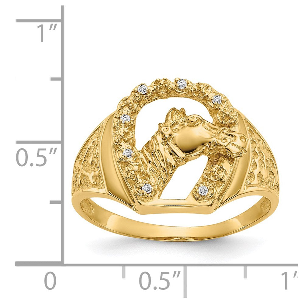 Men's Diamond Horseshoe Rings
