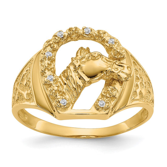 Men's Diamond Horseshoe Rings