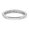 14k White Gold 3mm Filigree Wedding Band