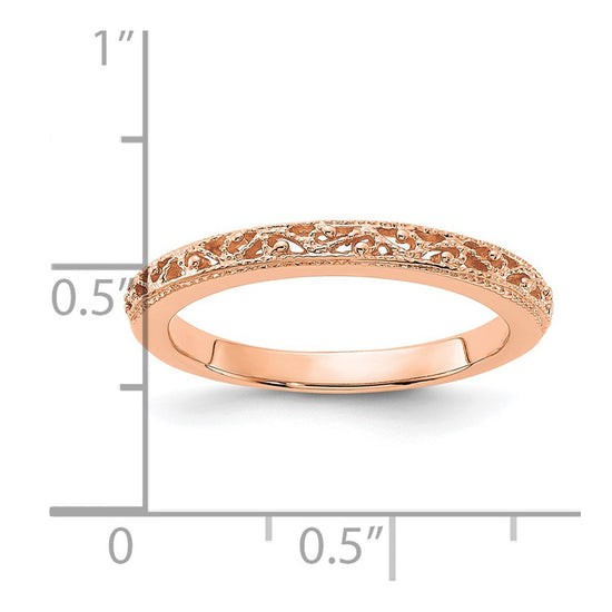 14k Filigree Band