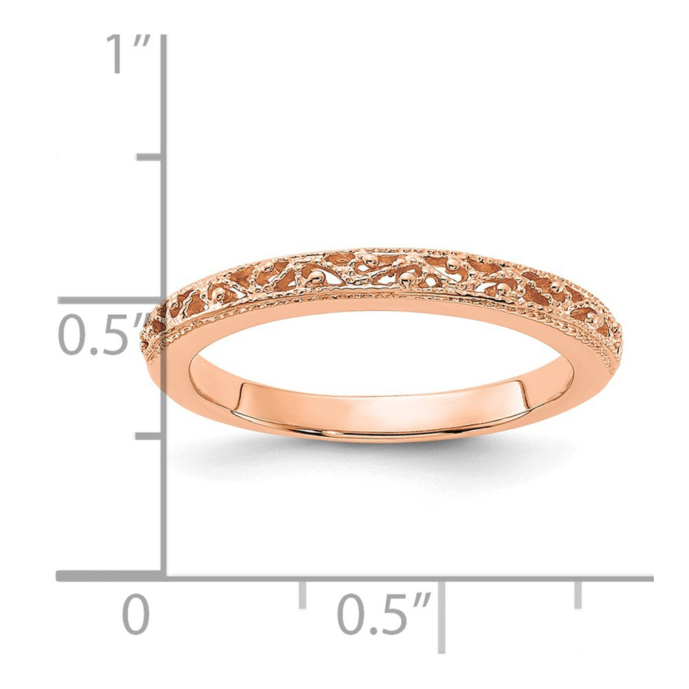 14k Filigree Band