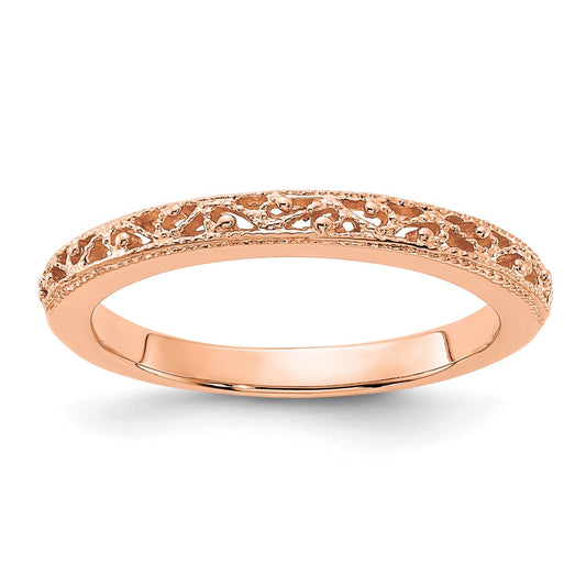 14k Filigree Band