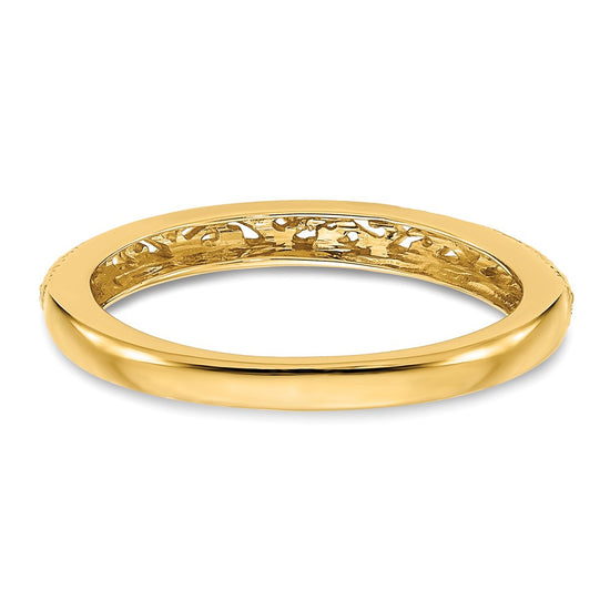 14k Filigree Band
