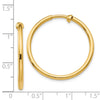 Gold Non-pierced Tube Hoop Earrings