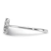 Gold Polished Diamond Heart Rings