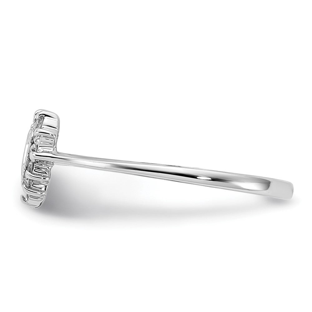 Gold Polished Diamond Heart Rings